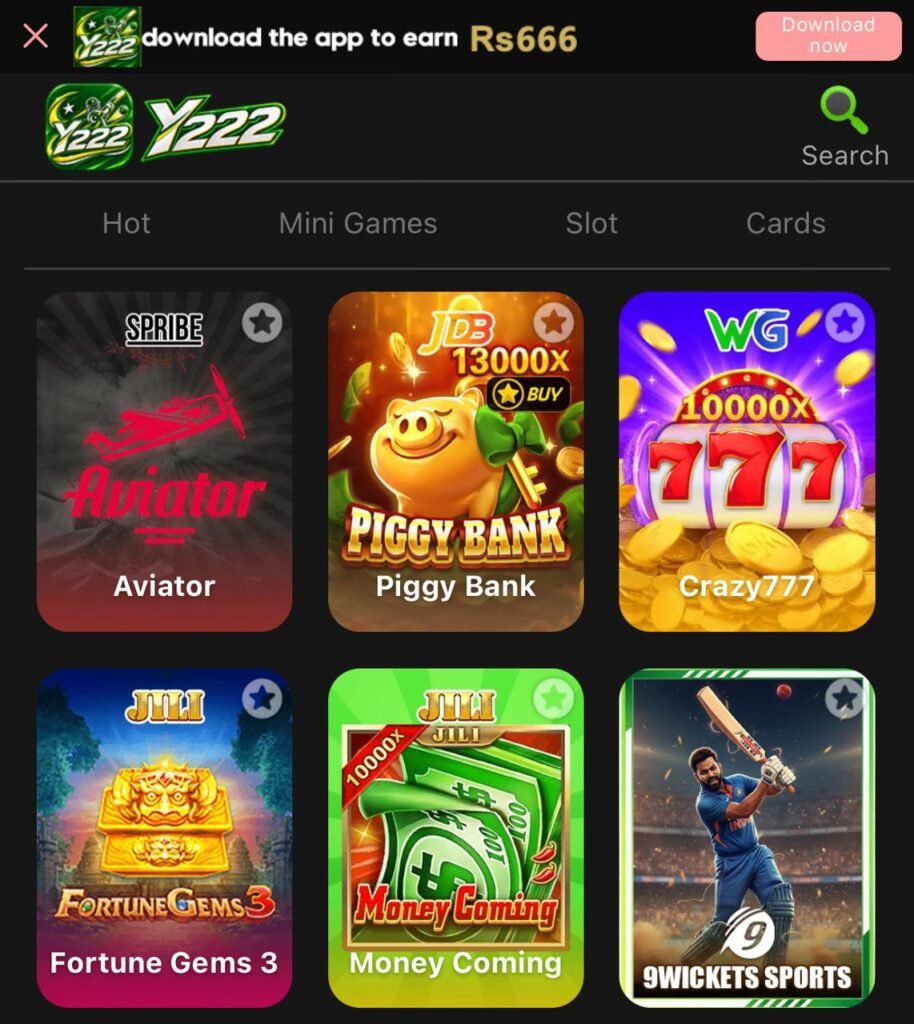 Y222 Game App